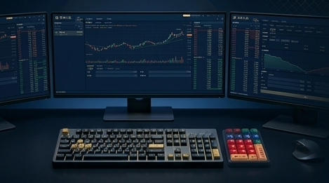 QMT 交易键盘与灵犀终端：多屏行情、终端界面与经典交易键盘